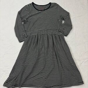Hanna Andersson Women’s Black White Striped Dress Size Large